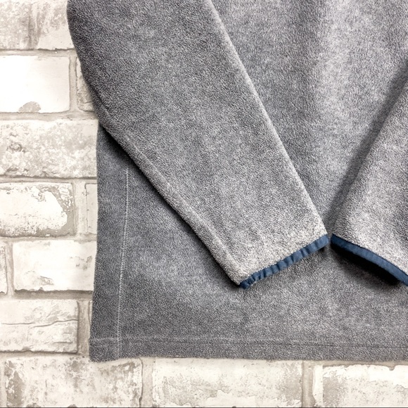 Old Navy Boys Gray Long Sleeve Pullover 1/4 Zip up Sweatshirt - Picture 7 of 10